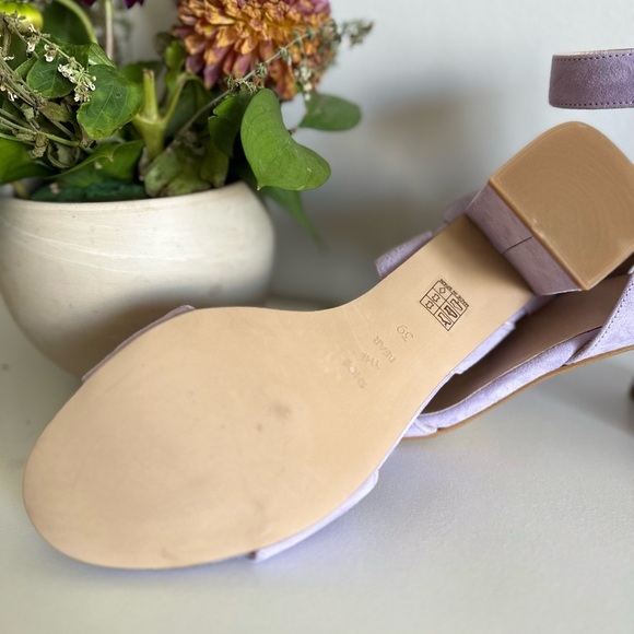 Shoe the Bear pastel lavender lilac purple suede platform sandals - size 9 NWOT - Picture 4 of 4